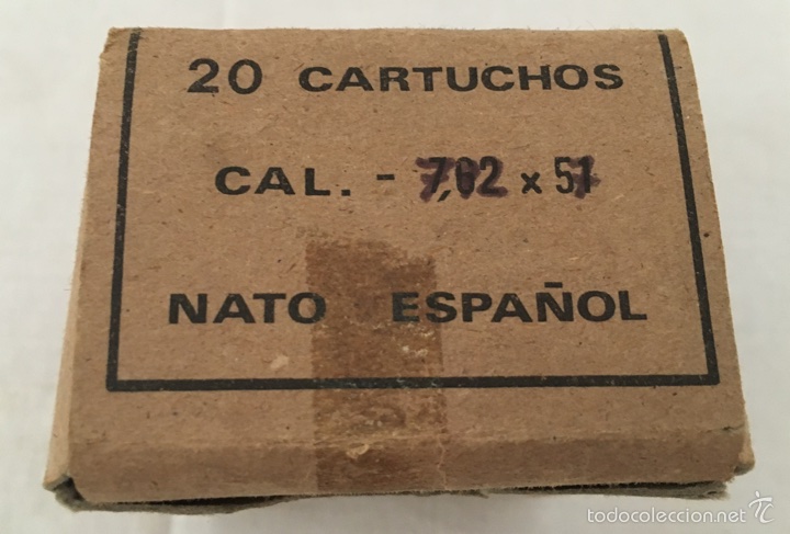 Militaria: CAJA MUNICION SANTA B&Aacute;RBARA. MAUSER 7,92 - Foto 3