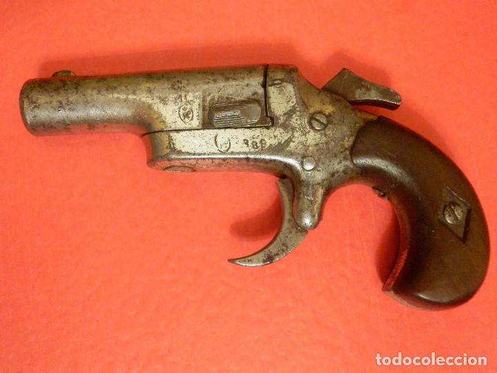 Militaria: Pistola - Colt 1872 - Gun Derringer - Nº 3 - Calibre 41 anular -Un tiro, One Shot - Gatillo muy raro - Foto 7 - 98626659