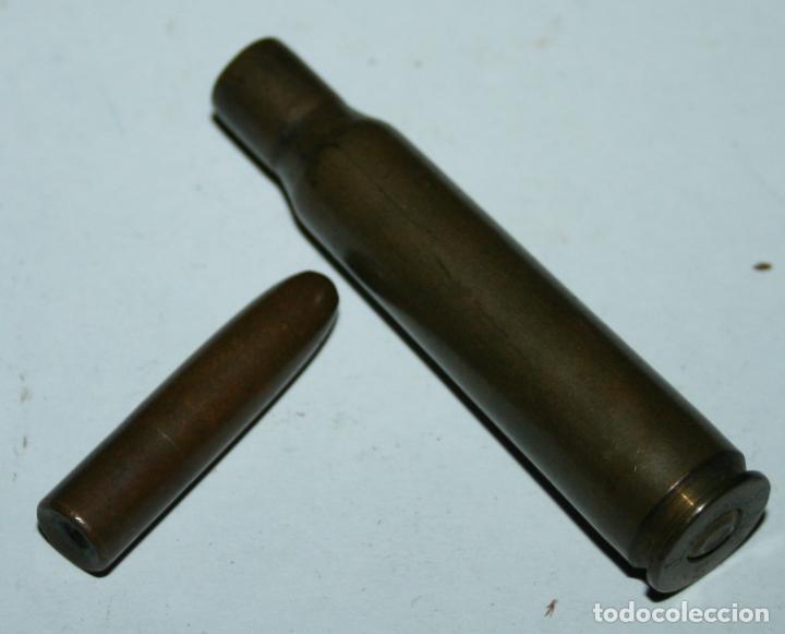 Militaria: CARTUCHO Y BALA USADOS - Foto 1