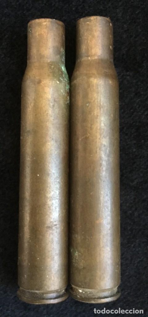 Militaria: DOS VAINAS DE bala SAKO 30-06 - Foto 1
