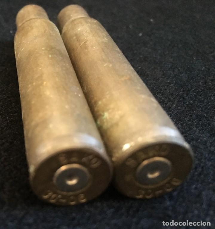Militaria: DOS VAINAS DE bala SAKO 30-06 - Foto 2