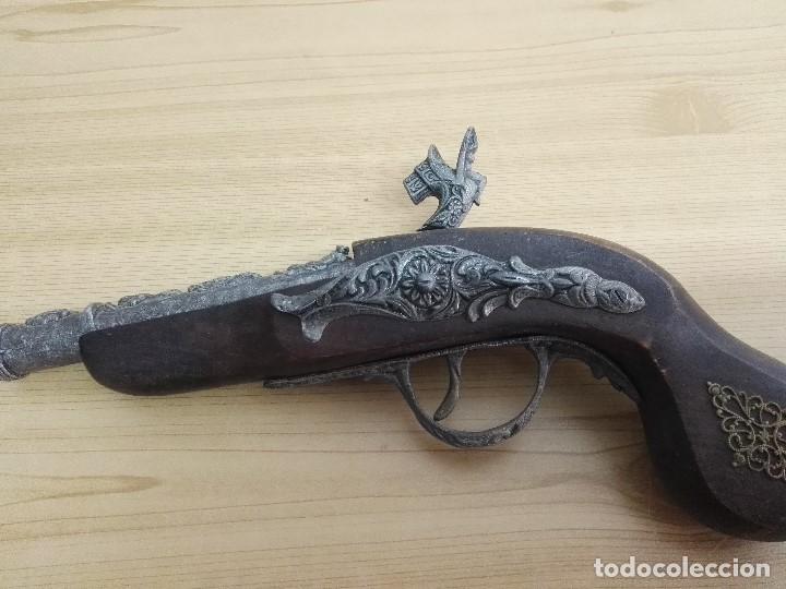 Militaria: Pistola de pirata tipo rèplica de juguete del s.XIX principio del XX - Foto 9 - 145626962