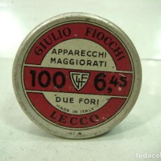 Militaria: SIN ABRIR¡¡ GIULIO FIOCCHI - APPARECCHI MAGGIORATI- 100 6.45-DUE FORI -LECCO-ITALY LATA CAJA. Lote 371049816