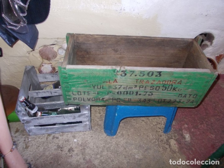 Militaria: caja de polvora - Foto 1
