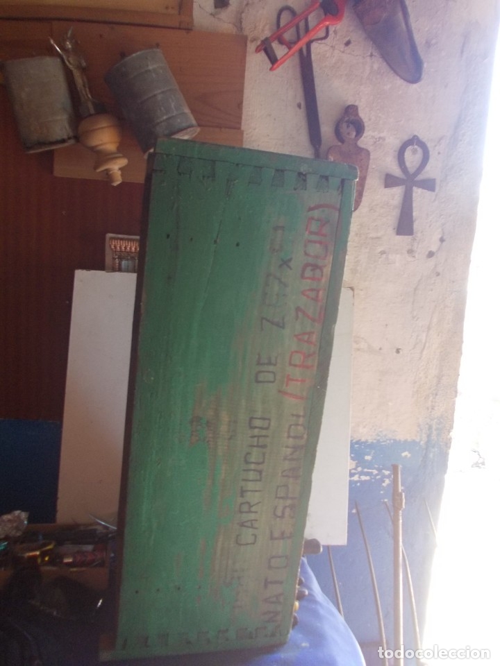 Militaria: caja de polvora - Foto 2