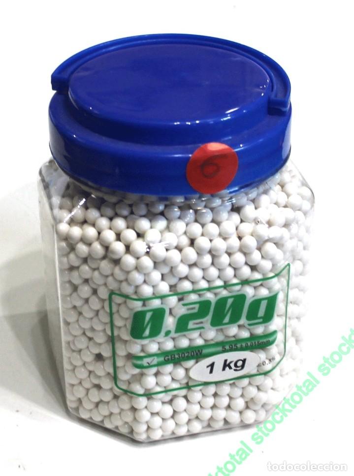 Bolas De Airsoft Blanco 0.25g 6mm - Bolsa De 2000 Unidades Marca P&J