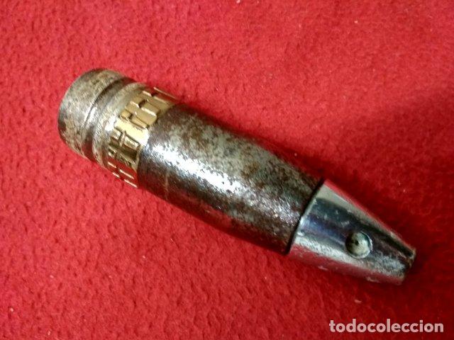 Militaria: ANTIGUO PROYECTIL INERTE COMPLETO - Foto 3