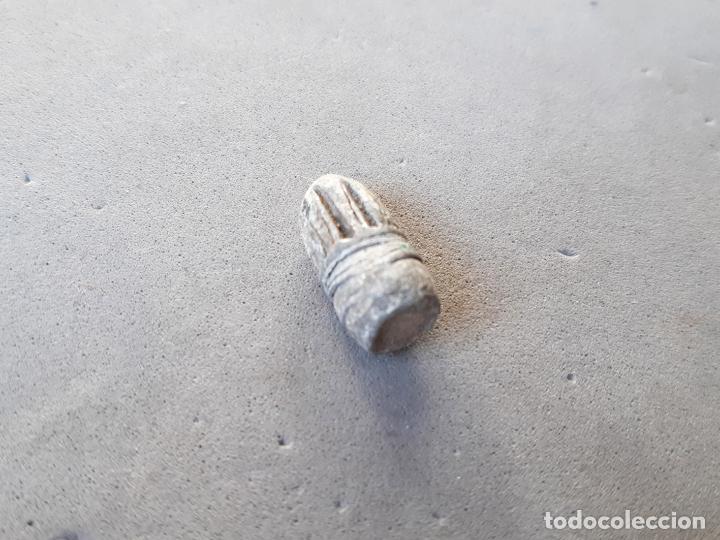Militaria: BALA O PROYECTIL ANTIGUO DE PLOMO INERTE - Foto 1