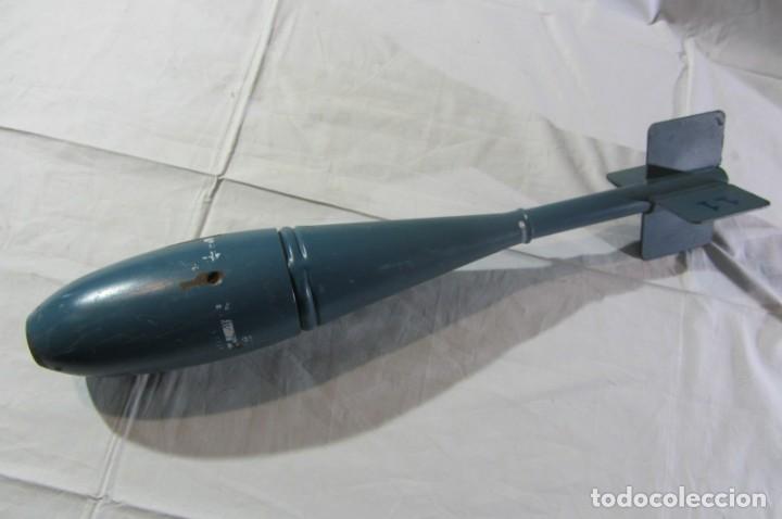 Militaria: Bomba de aviación de prácticas norteamericana, MK 76, MOD 5 Practice bomb, completamente inerte - Foto 3 - 305013643