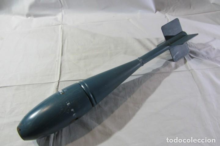 Militaria: Bomba de aviación de prácticas norteamericana, MK 76, MOD 5 Practice bomb, completamente inerte - Foto 10 - 305013643