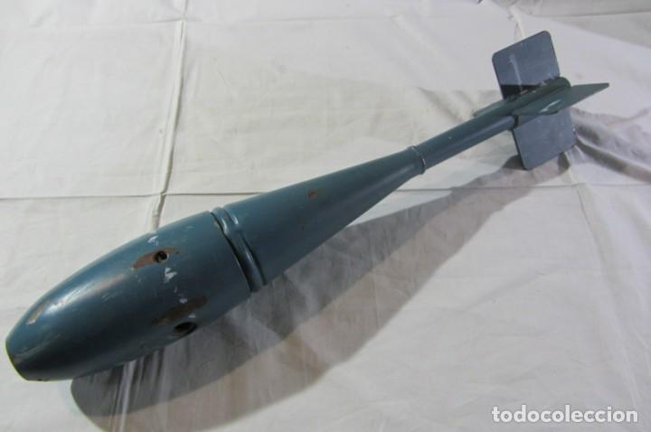 Militaria: Bomba de aviación de prácticas norteamericana, MK 76, MOD 5 Practice bomb, completamente inerte - Foto 13 - 305013643