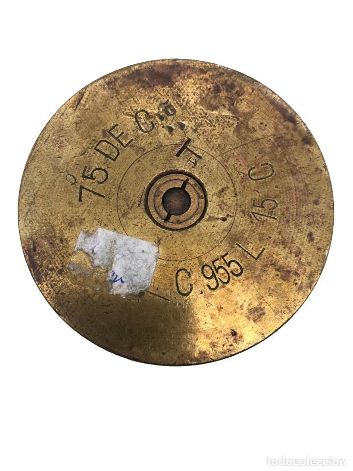 Militaria: ANTIGUA VAINA TALLADA 75 DEC - Foto 3