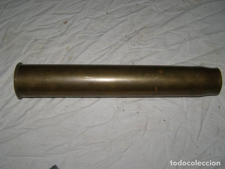 Militaria: Vaina inerte antigua de 47 mm. - Foto 1