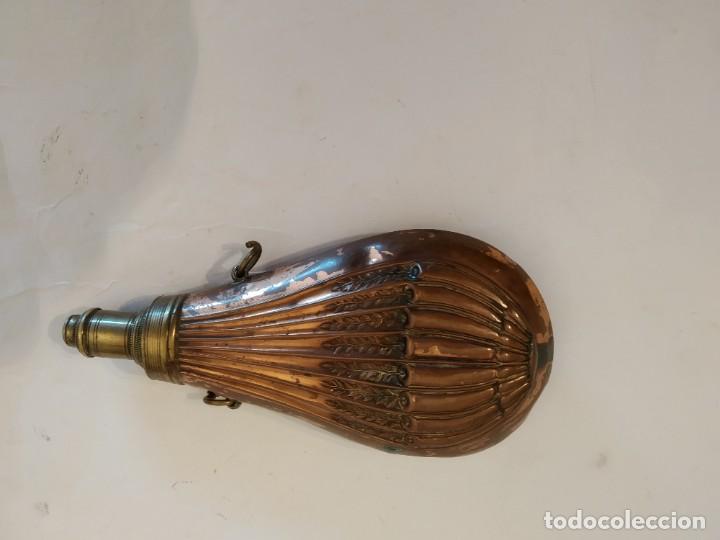 Militaria: Polvorera laton XIX - Foto 4