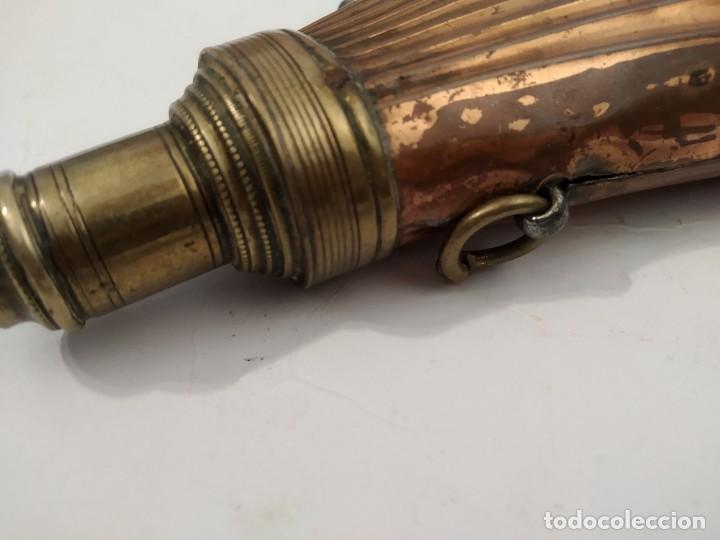 Militaria: Polvorera laton XIX - Foto 6