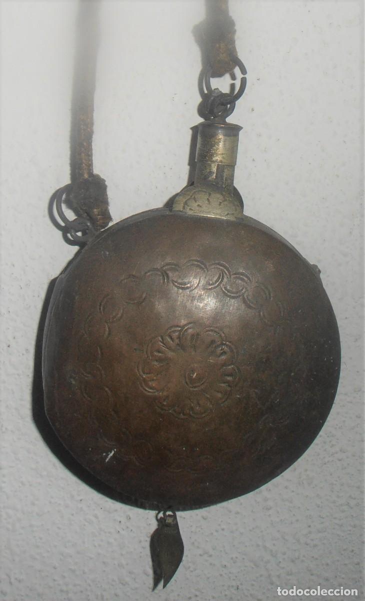 Militaria: CANTIMPLORA PARA POLVORA DE COBRE, PEQUE&Ntilde;A - Foto 5