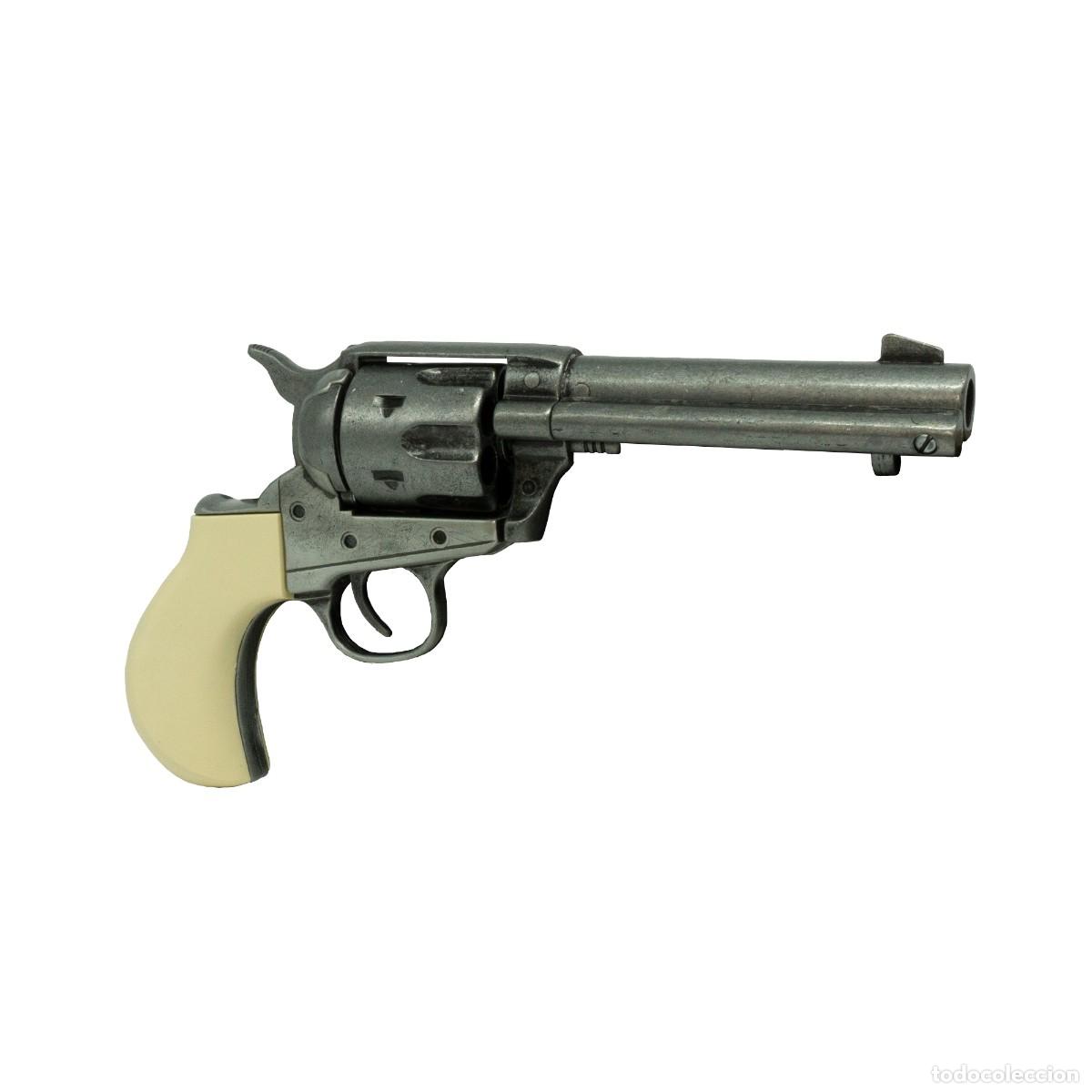 Militaria: Rev&oacute;lver Thunderer Gray MP &ndash; R&eacute;plica Kolser con Cacha Marfil y Acabado Envejecido + Caja Decorativa