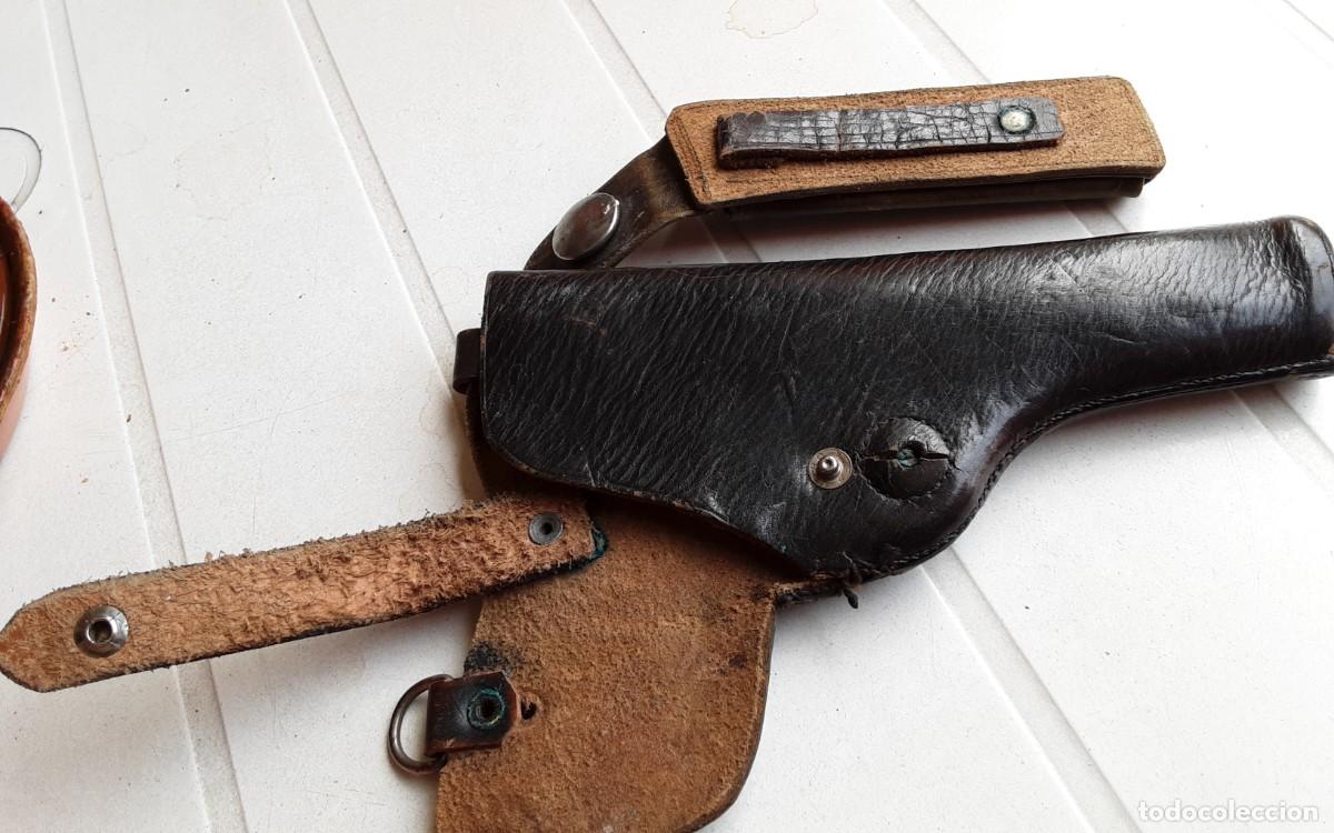 Militaria: Antiguas Cartucheras piel - Foto 4