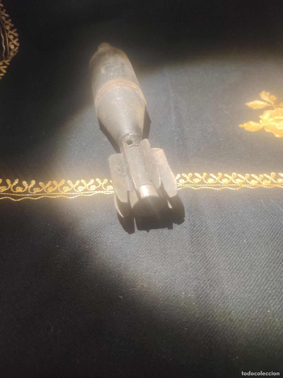 Militaria: PROYECTIL DE MORTERO INERTE. 26 CENT&Iacute;METROS. - Foto 10