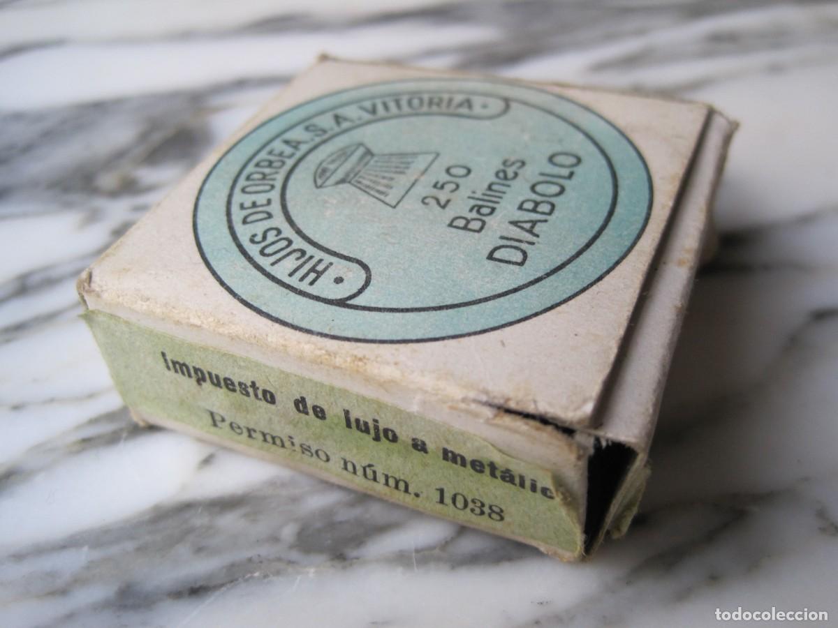 antigua caja de proyectiles, balines, diana. ma - Buy Antique cartridges  and ammunition on todocoleccion