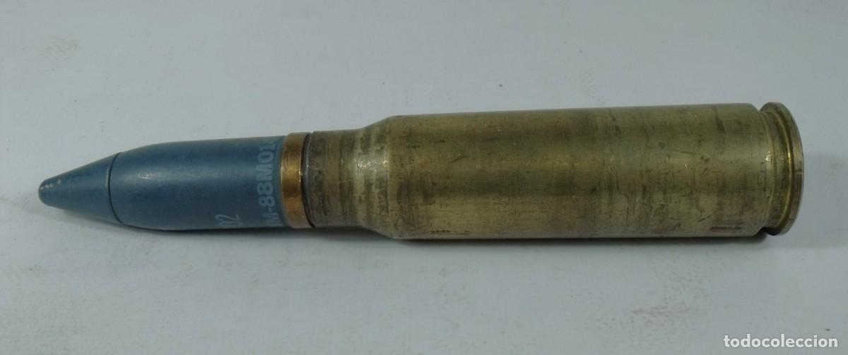 Militaria: DISPARO COMPLETO DE 20 X 102 20X102 PRACTICAS TP M55 A2 DEL CA&Ntilde;ON VULCAN / PHALANX 20 MM 20MM OL -3