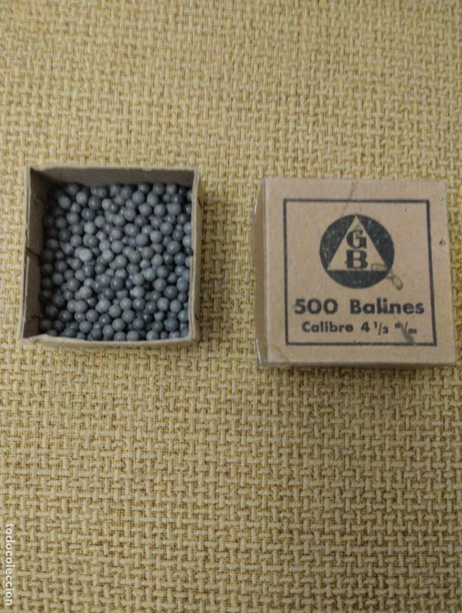 Militaria: Caja balines antigua - Foto 1