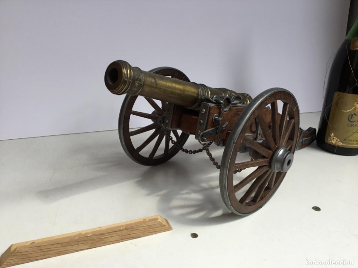 Militaria: Ca&ntilde;on bronce y madera luis XIV - Foto 2