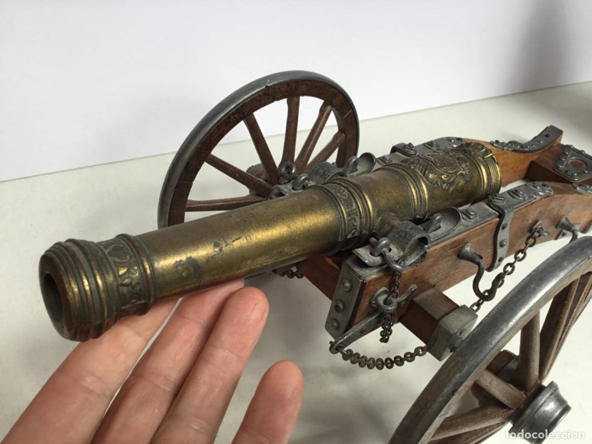 Militaria: Ca&ntilde;on bronce y madera luis XIV - Foto 5