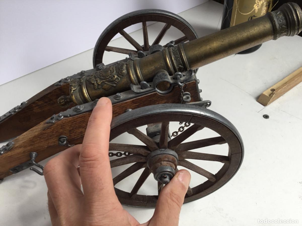 Militaria: Ca&ntilde;on bronce y madera luis XIV - Foto 8