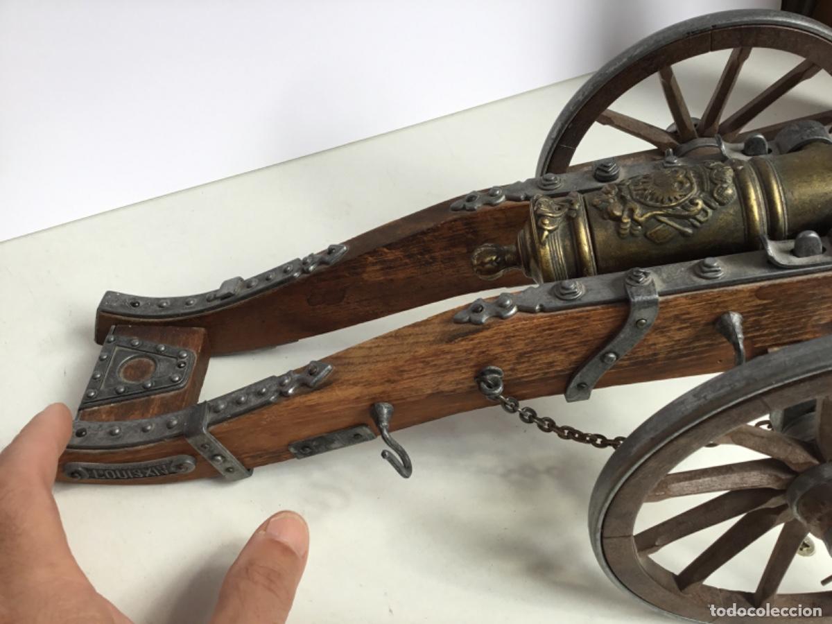 Militaria: Ca&ntilde;on bronce y madera luis XIV - Foto 9