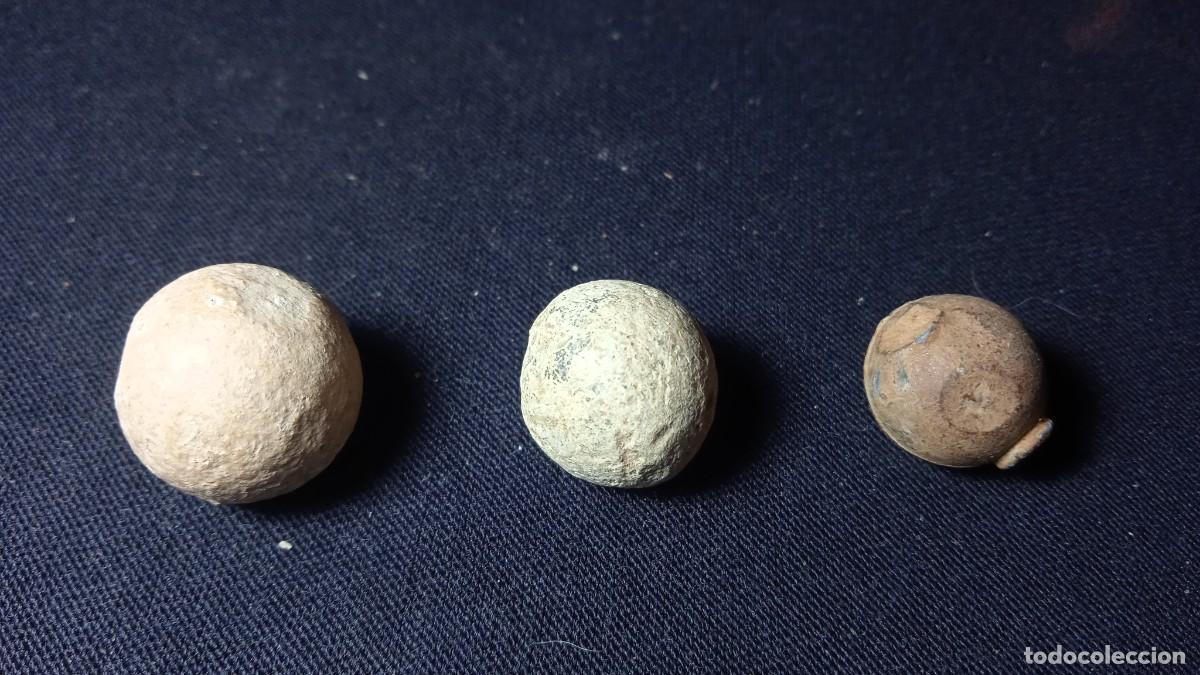 Militaria: Balas de mosquete plomo. - Foto 1