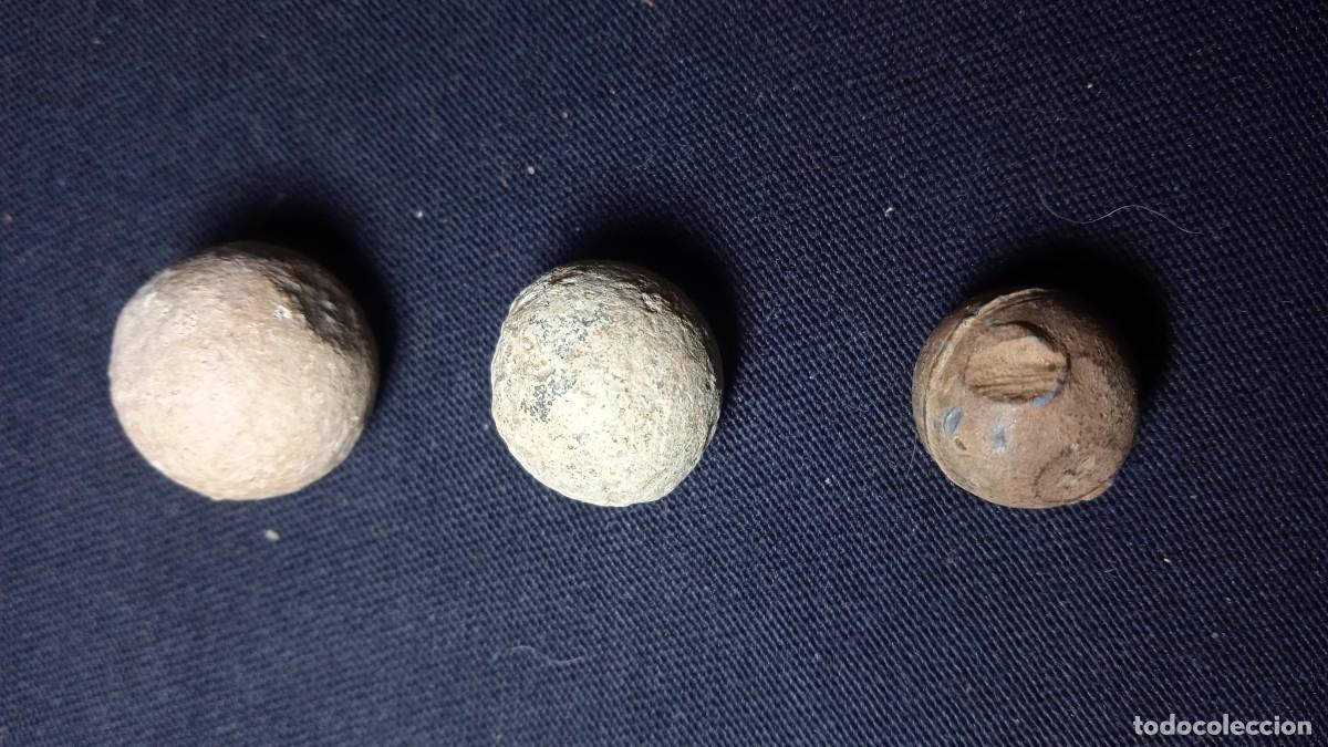 Militaria: Balas de mosquete plomo. - Foto 2