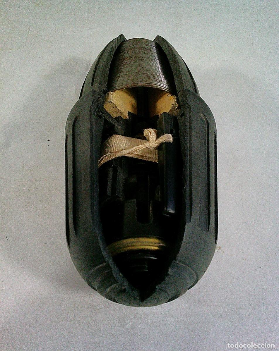 Militaria: GRANADA DE MANO PLASTICAS ORAMIL EXPERIMENTAL 4 SECCIONADA - Foto 4