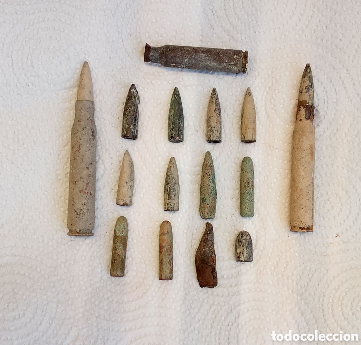 Militaria: LOTE DE BALAS DE LA GUERRA - Foto 1