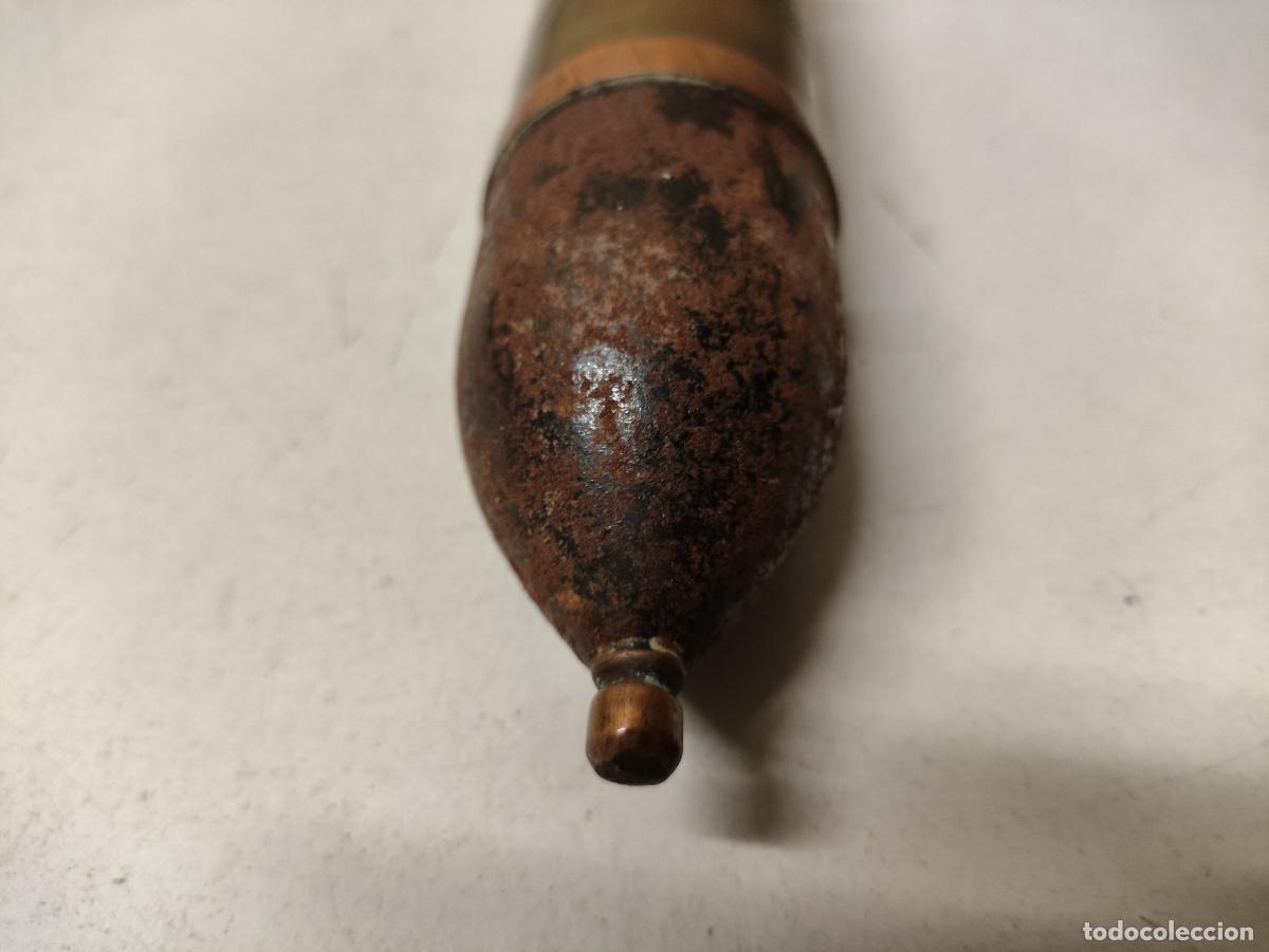 Militaria: ANTIGUO PROYECTIL INERTE - Foto 4