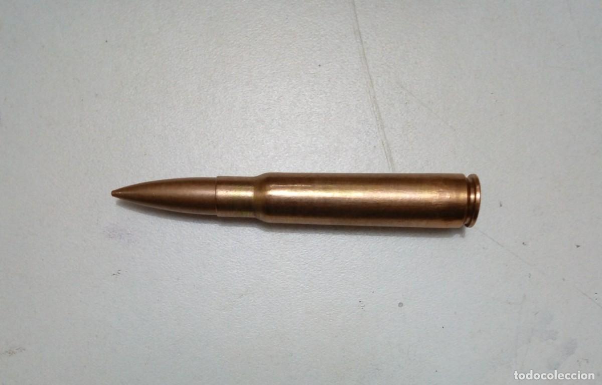 Militaria: marcaje: DWM 1937. cartucho alem&aacute;n INERTE y disparado de 7,92 mm, guerra Civil.