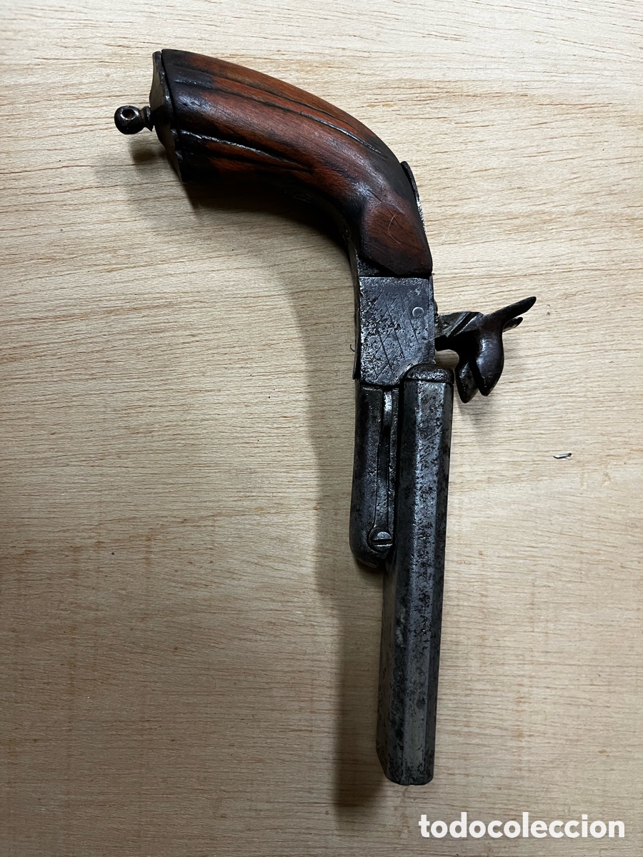 Militaria: Pistola 2 ca&ntilde;ones eibar - Foto 2