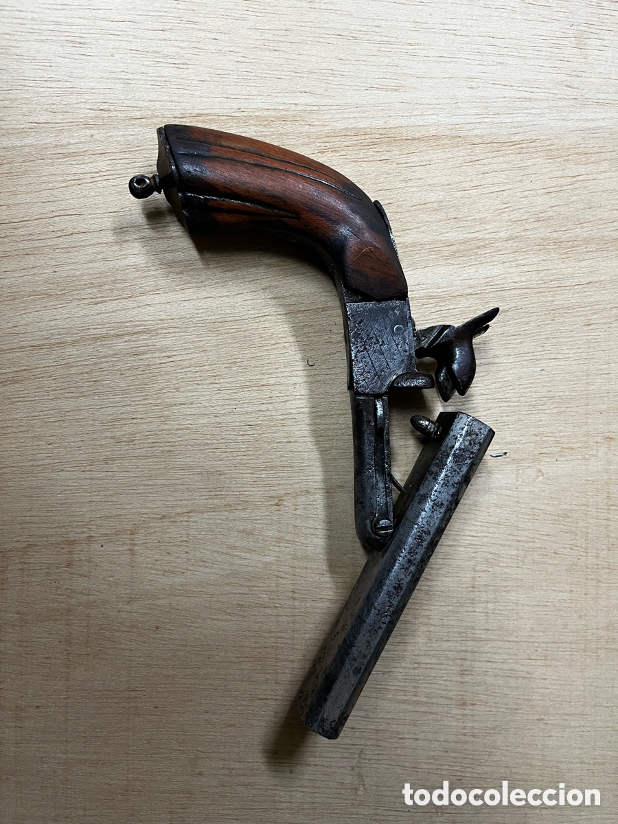 Militaria: Pistola 2 ca&ntilde;ones eibar - Foto 4