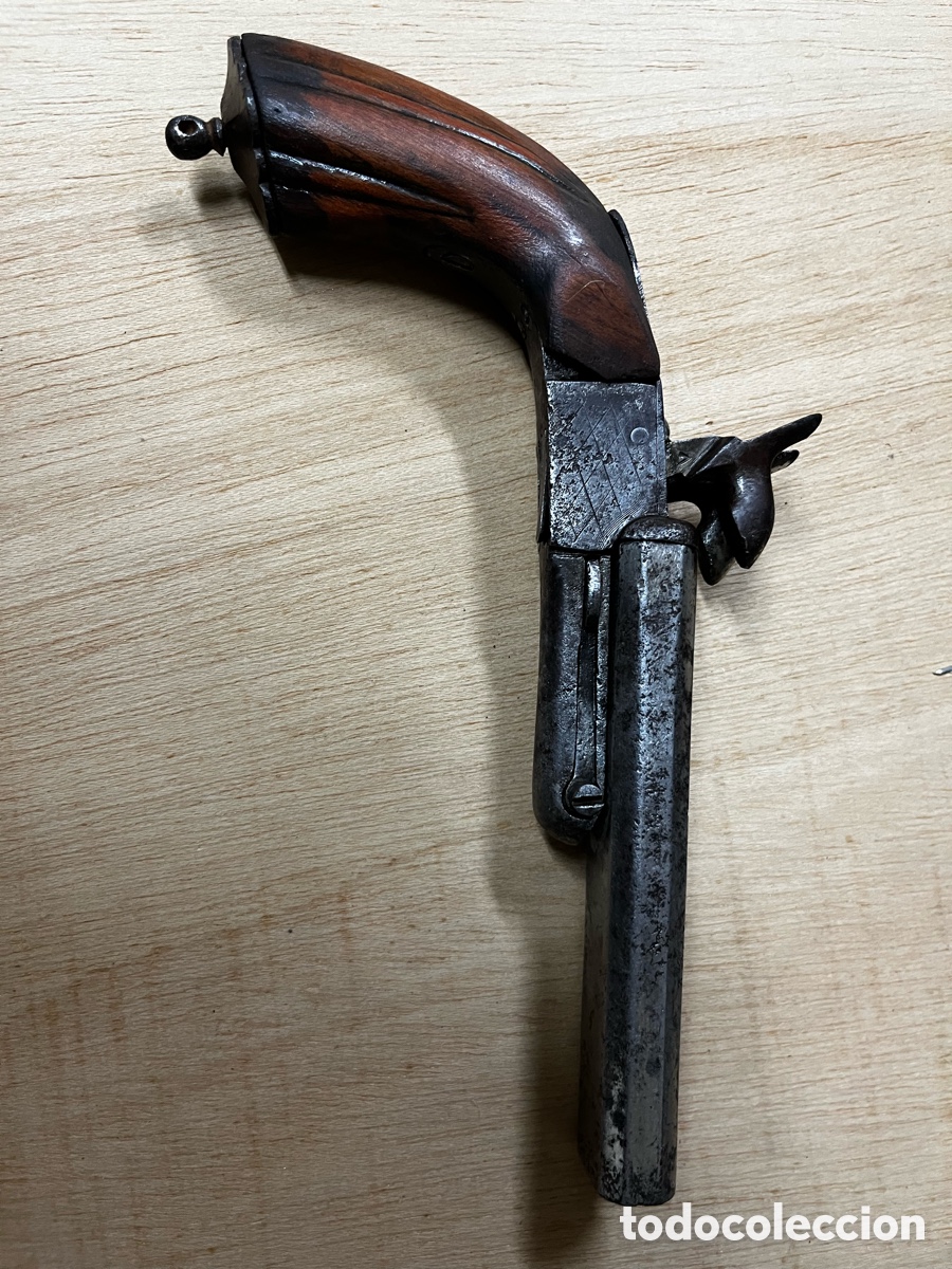 Militaria: Pistola 2 ca&ntilde;ones eibar - Foto 6