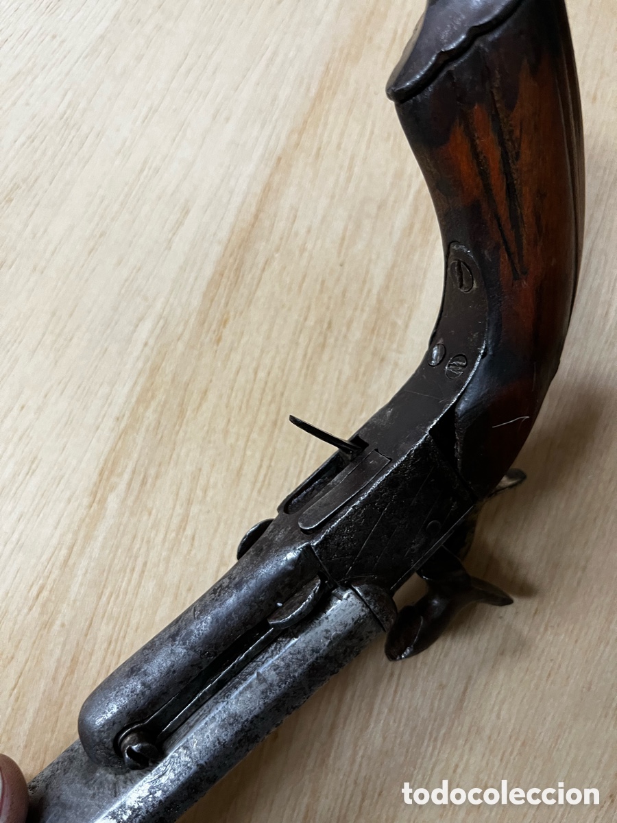 Militaria: Pistola 2 ca&ntilde;ones eibar - Foto 7