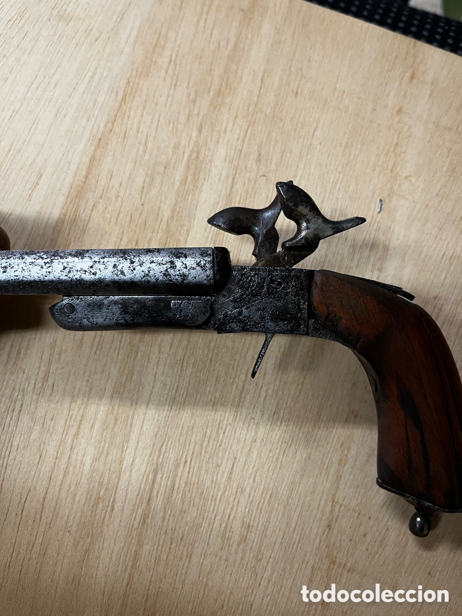 Militaria: Pistola 2 ca&ntilde;ones eibar - Foto 8