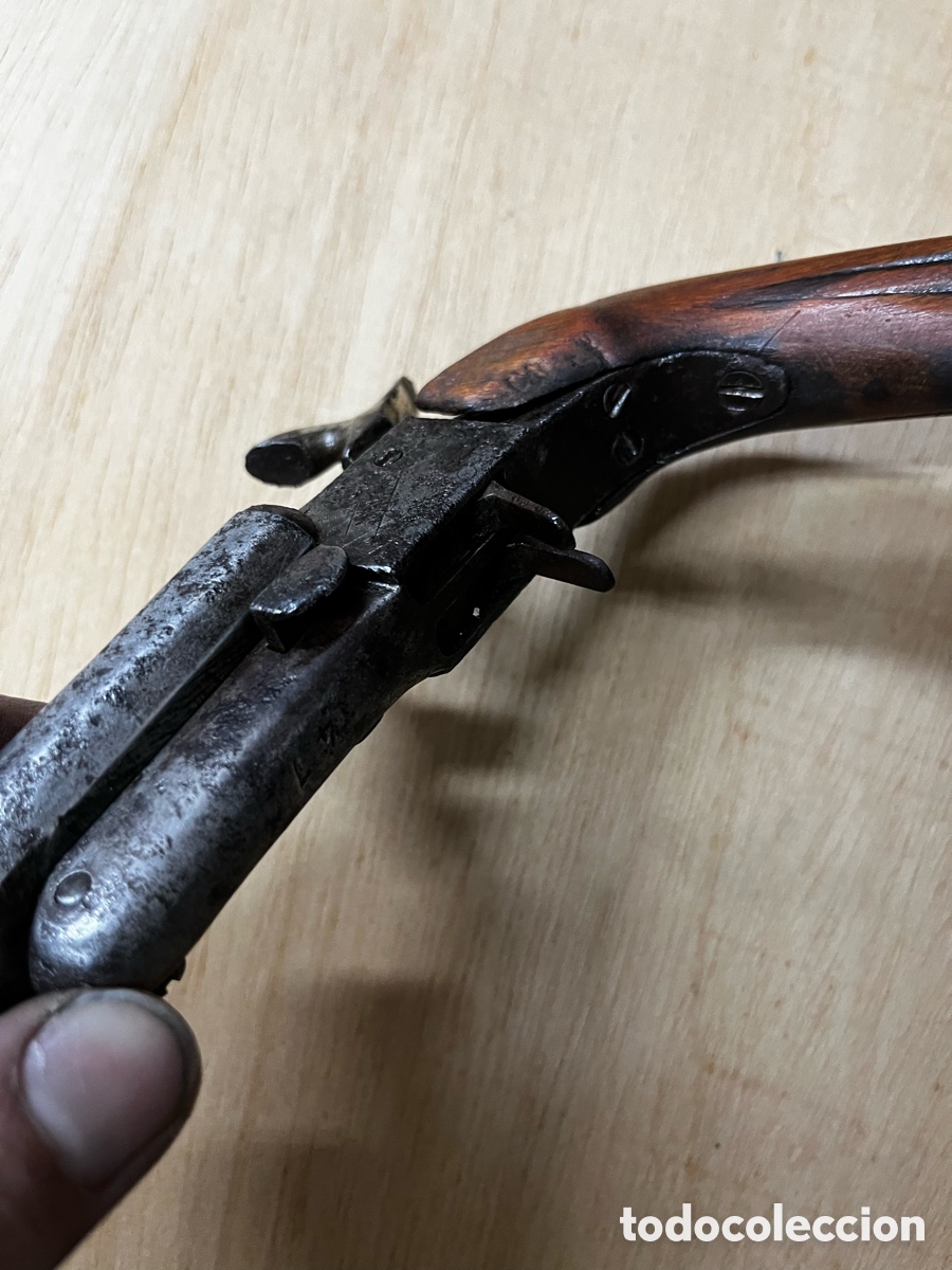 Militaria: Pistola 2 ca&ntilde;ones eibar - Foto 9