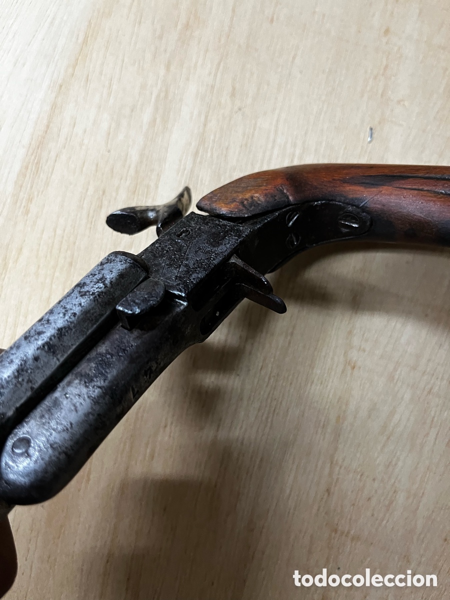 Militaria: Pistola 2 ca&ntilde;ones eibar - Foto 10