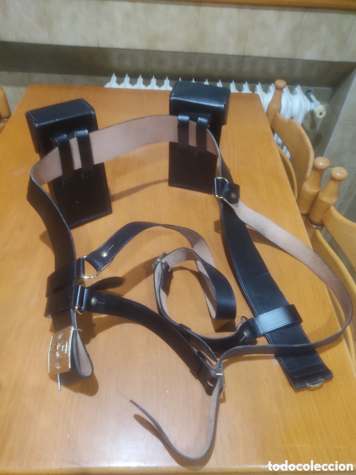 Militaria: Cartuchera ejercito de cuero - Foto 1