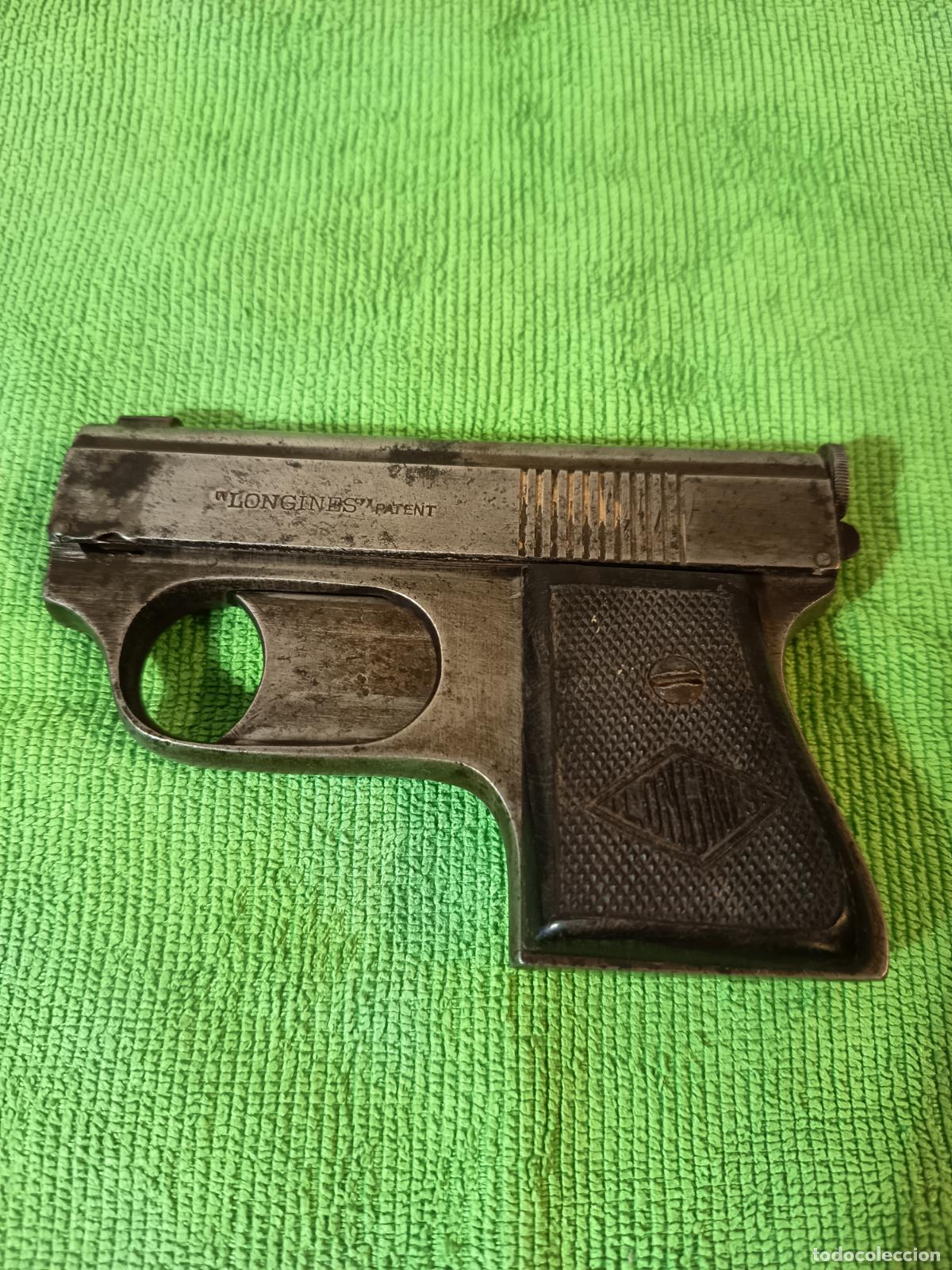 Military Antiques: PISTOLA DETONADORA PARA TEATRO LONGINES A&Ntilde;OS 30 O 40 FUNCIONA