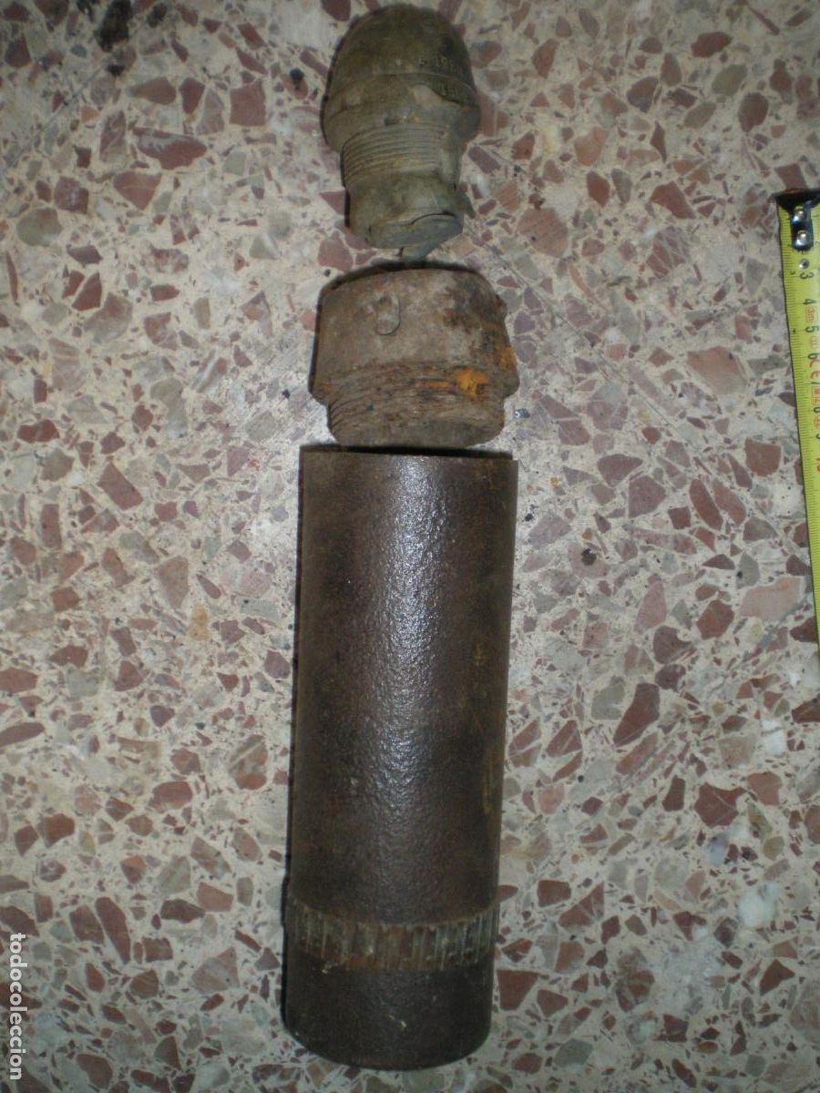 Militaria: GRANADA ROMPEDORA 75 ESPA&Ntilde;OL, GUERRA CIVIL, INERTE