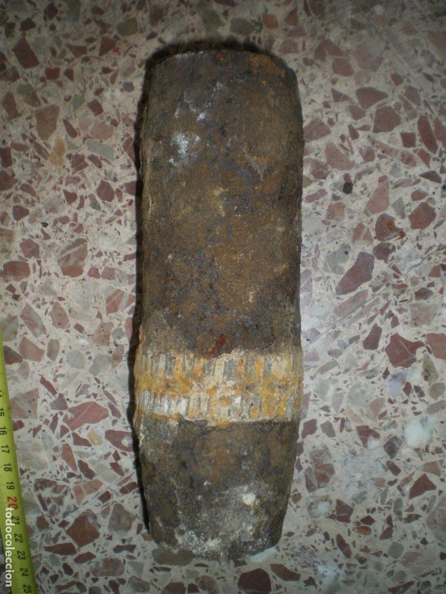 Militaria: GRANADA METRALLA AA RUSA 76,2, GUERRA CIVIL, INERTE