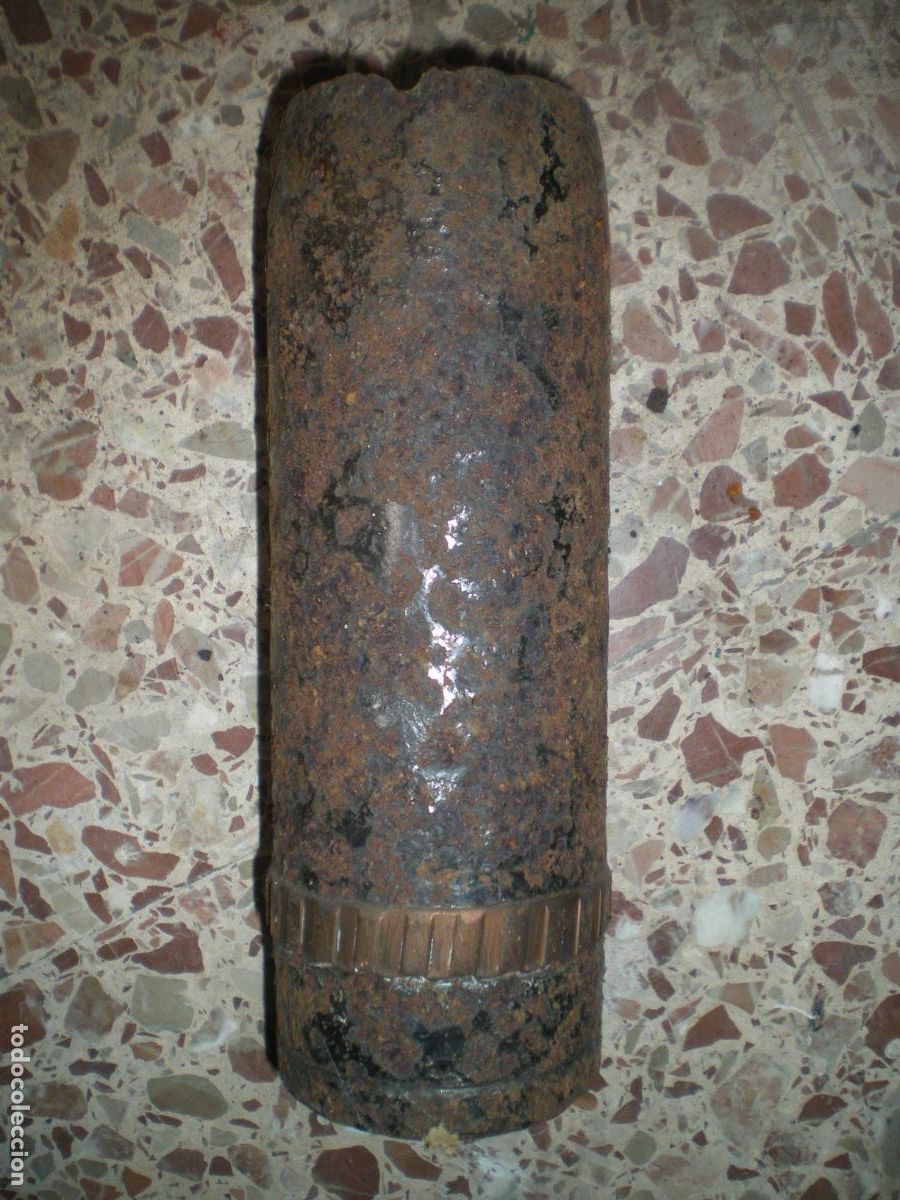 Militaria: GRANADA METRALLA RUSA PUTILOV 76,2, GUERRA CIVIL, INERTE