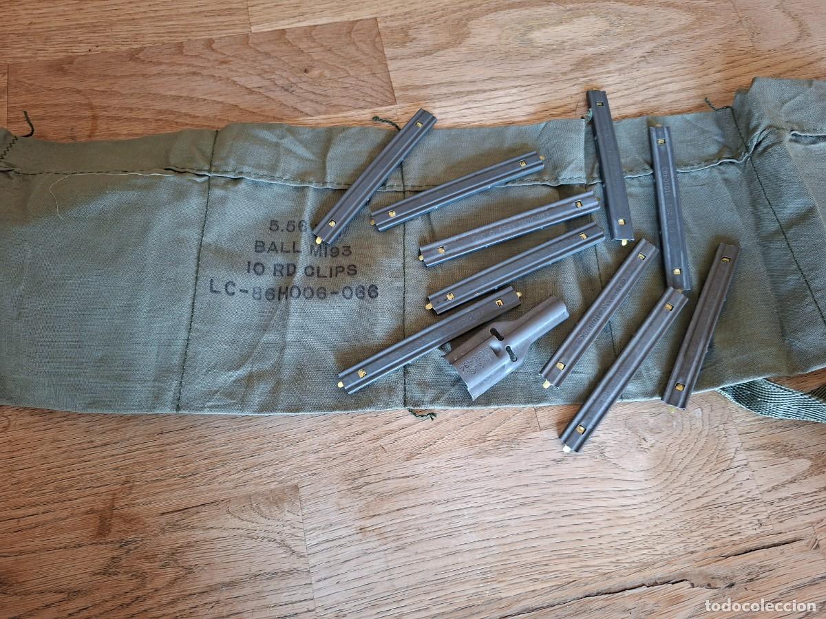 Militaria: 10 peines de 5,56 con funda y util de carga - Foto 1