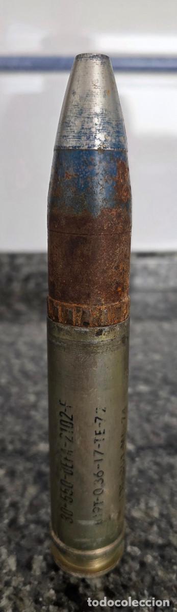 Militaria: CARTUCHO INERTE MUNICION TIRO AEREO 22 MILIMETROS
